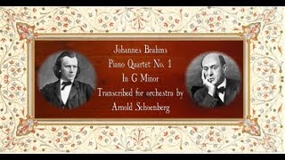 BrahmsSchoenberg  Piano Quartet No 1 [upl. by Jordan]