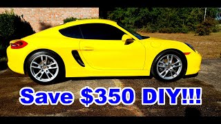 DIY Porsche Cayman Oil Change 981 [upl. by Bate]