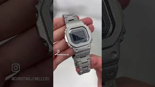 GShock Recrystallized Full Metal 40th Anniversary luminous silver GMWB5000PS1 [upl. by Hacceber]