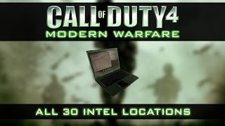 Call of Duty 4  Modern Warfare All 30 Intel Locations [upl. by Miarfe]