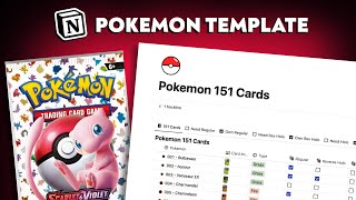 I Built a Pokemon card database in Notion [upl. by Kcirre421]