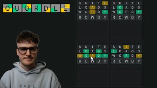 ASMR  Taking On QUORDLE Whispered Wordle Game [upl. by Kaspar]