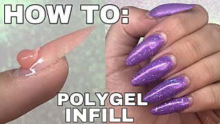 HOW TO POLYGEL INFILL  ISABELMAYNAILS [upl. by Aitnuahs]