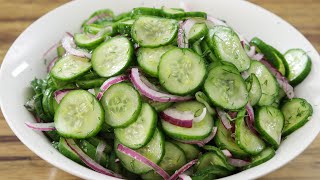 Cucumber Salad Recipe [upl. by Wampler227]