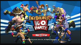 FaceBreaker KO Party Wii Quick Playthrough  First 2 Tournaments [upl. by Coppinger]