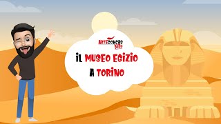 Il Museo Egizio a Torino  Scopri i grandi Musei con Arte Concas Kids  Faraoni  Cartone [upl. by Nomolos]