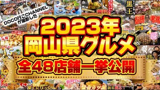 2023年「岡山県グルメ」全48店舗一挙公開‼【岡山グルメ】 [upl. by Irap]