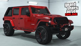 GTA 5 Online  Canis Terminus Jeep Wrangler  DLC Vehicle Customization [upl. by Einatsed482]