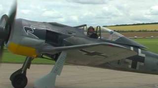 Duxford Focke Wulf 190 and Messerschmitt 109 WW2 Fighter [upl. by Lorien]