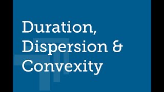 Free CFA Level 3 Lesson Do you know how Macaulay duration dispersion and convexity relate [upl. by Enneibaf]