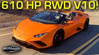 2021 Lamborghini Huracan EVO RWD Spyder A Bonafide Driver’s Car [upl. by Kcered]