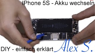 IPhone 5S Akku wechseln austauschen reparieren in 10 min auf Deutsch [upl. by Cerracchio337]