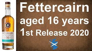 Fettercairn 1st Release 2020 aged 16 years Single Malt Scotch Whisky review from WhiskyJason [upl. by Kiele]