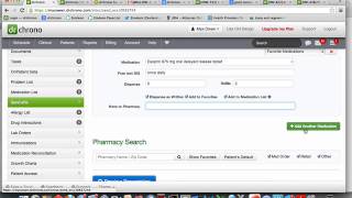 How to send eRx drug to a pharmacy for free  Free iPad EHR  drchrono [upl. by Arrej737]