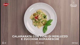 Calamarata con Fiori di Merluzzo e zucchine romanesche [upl. by Yruj]