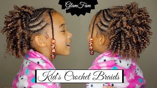 Natural Looking Crochet Hairstyle for Kids  Kid Appropriate Hair Styles [upl. by Melvena6]