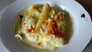 CANELONES RELLENOS POLLO CON ESPINACAS 3 PIMIENTAS  RECETALACACEROLADESILVANA  COLABORATIVO [upl. by Lucais]