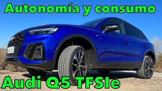 Prueba AUDI Q5 TFSIe híbrido enchufable 2022 Autonomía eléctrica y consumos en modo híbrido MOTORK [upl. by Yrred503]