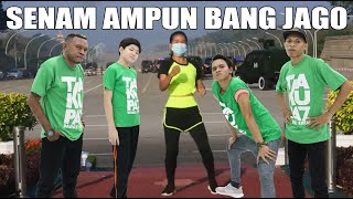 SENAM AEROBIC AMPUN BANG JAGO DI DEPAN KUDETA MYANMAR  VERSI COWOK [upl. by Anaiad299]