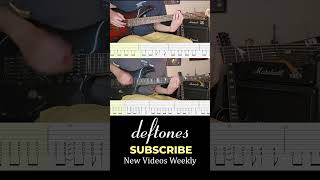 DEFTONES  My Own Summer Shove It Bass and Guitar Cover with Tabs [upl. by Ellga910]