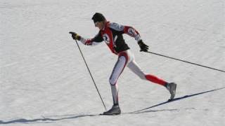 Cross or X Country Skiing Basics of Diagonal Stride [upl. by Ylevol]