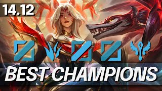 BEST Champions In 1412 for FREE LP  CHAMPS to MAIN for Every Role  LoL Meta Guide [upl. by Elleral]