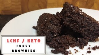 Fudgy Brownies ONLY 5 INGREDIENTS  The Keto Kitchen [upl. by Lanita]