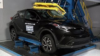 2018 Toyota CHR IIHS crash tests [upl. by Aehsel381]