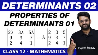 Determinants 02  Properties of Determinants 01  Class 12 NCERT [upl. by Vassaux]