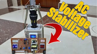 Automatic AC Voltage Stabilizer Without microcontroller Motorized [upl. by Emery308]