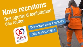 Nous recrutons des agents dexploitation des routes [upl. by Pris110]