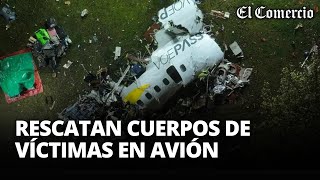 ACCIDENTE EN BRASIL rescatan cuerpos de las 62 víctimas que iban en el avión  El Comercio [upl. by Connor]