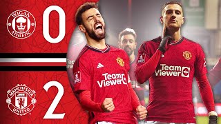 FA Cup Victory At Wigan 🙌  Wigan 02 Man Utd  Highlights [upl. by Burrton]