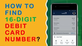 How do I find my 16 digit debit card number [upl. by Ahsino]