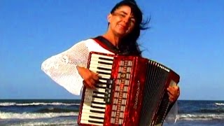 WIESŁAWA DUDKOWIAK  with Accordion on Beach 2  The most beautiful relaxing melody [upl. by Christiana]