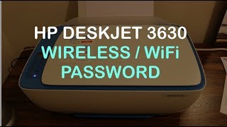 How To find WiFi Password of HP Deskjet 3630 AllInOne Printer review [upl. by Costanzia]