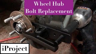 Replace Wheel Hub Bolt the CORRECT way [upl. by Bunow]