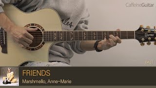 FRIENDS  AnneMarie 앤 마리 「Guitar Cover」 기타 커버 코드 타브 악보 [upl. by Niret396]