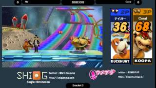 ウメブラ8 準々決勝 Aile vs Coral  UMEBURA 8 QuarterFinals  スマブラ3DS 大会 SSB3DS [upl. by Shum541]