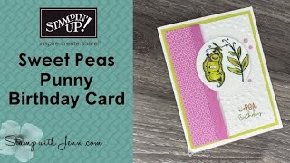 Sweet Peas Punny Birthday Card [upl. by Cleave]