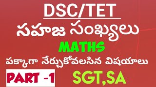 సహజ సంఖ్యలు ఫుల్ డీటెయిల్స్ ఫార్ములాస్natural numbers key points trending dsc tet latestnews [upl. by Ahiel]