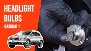 How to replace the headlight bulbs QASHQAI 💡 [upl. by Moreen]