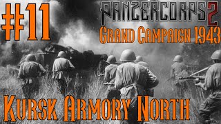 Kursk Armory North  11 July 1943  6  Panzer Corps 2  Grand Campaign 1943 [upl. by Eecyak940]