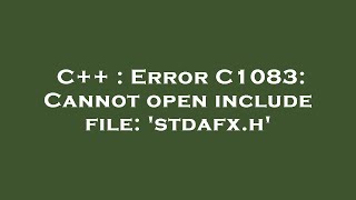 C  Cannot open include file unistdh No such file or directory [upl. by Eillen]