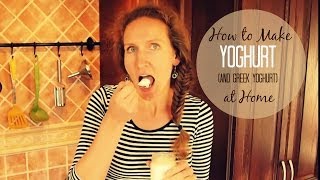 How to Make Delicious Yogurt and Greek Yogurt at Home  VitaLivesFree [upl. by Anniroc]