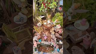 How Many Tinkerbells Did You Counted Enchanted backyard Faerie Garden 🧚‍♀️✨ [upl. by Idden]