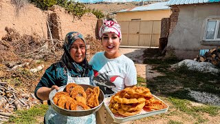 ТУРЦИЯ Один день С ТАТАРАМИ Сельская жизнь ТУРЦИИ Баурсак Перемечи Siberian Tatars TURKEY [upl. by Hollis330]