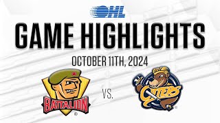 OHL Highlights North Bay Battalion  Erie Otters Oct 11 2024 [upl. by Barbara-Anne]