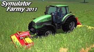 Symulator Farmy 2011 4  sianokosy LS 2011 gameplay pl [upl. by Ecar]