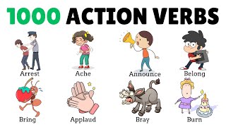 1000 Action Verbs  Common Action Verbs in English  Part 4  English Vocabulary with Picture [upl. by Annotahs]